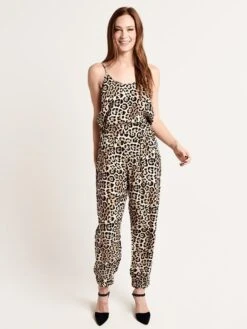 ATM Leopard Print Silk Pull On Pant -ST.BERNARD Clothing aw9148 bd9 leopardprintalt1