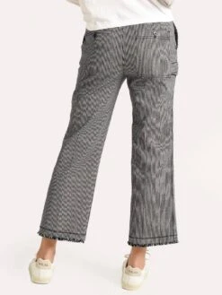 ATM Women's Railroad Stripe Pant 6 ATM Women's Railroad Stripe Pant -ST.BERNARD Clothing aw9166 maq indigo whitestripealt2