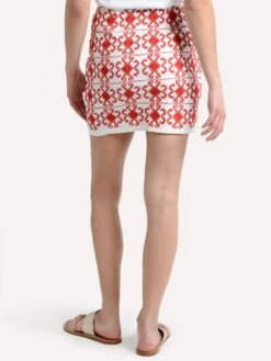 J. Marie Baylee Skirt -ST.BERNARD Clothing bayleeskirt white redembroideryalt2