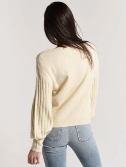 J.O.A. Oversized Easy Sweater -ST.BERNARD Clothing bc7782 creamalt2