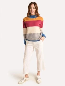J.O.A Color Block Sweater -ST.BERNARD Clothing bc7808 multistripealt3