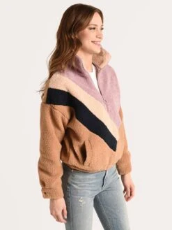 J.O.A Multicolor Pullover -ST.BERNARD Clothing bc7929 lavenderstripealt1