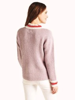 J.O.A. High Neck Stripe Detail Sweater 8 J.O.A. High Neck Stripe Detail Sweater -ST.BERNARD Clothing bc7991 lavenderalt2
