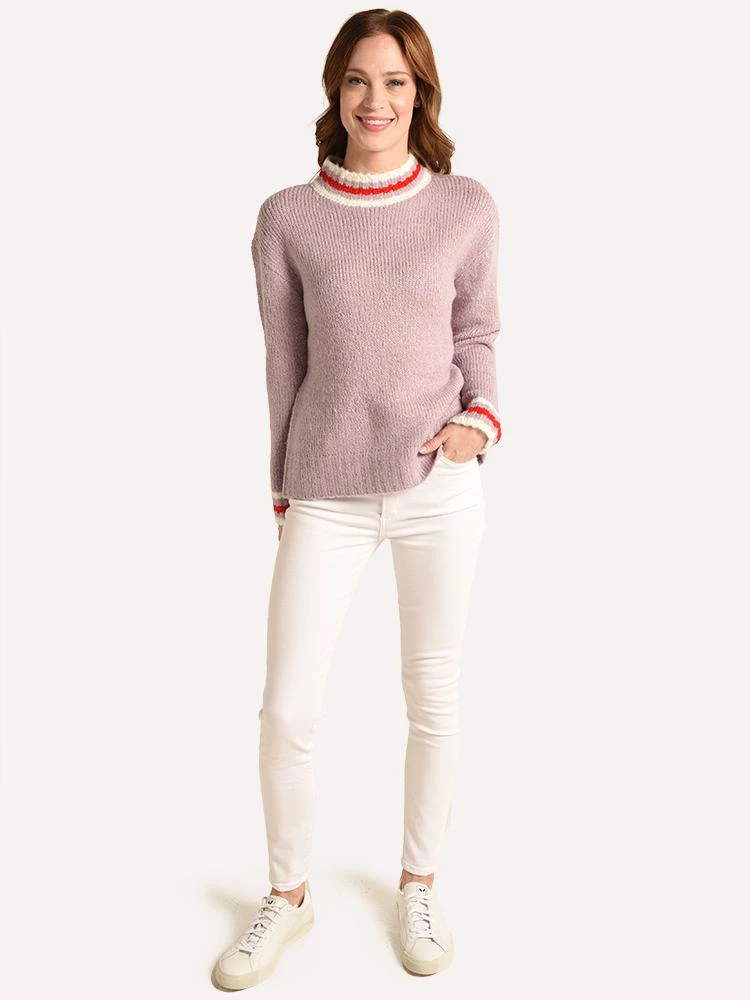 J.O.A. High Neck Stripe Detail Sweater 5 J.O.A. High Neck Stripe Detail Sweater - Image 5