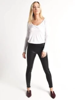 Velvet Berdine Faux Leather Leggings 9 Velvet Berdine Faux Leather Leggings -ST.BERNARD Clothing berdine03 blackalt3
