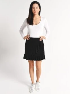 BB Dakota It's A Vibe Skirt -ST.BERNARD Clothing bi309298 blackalt1