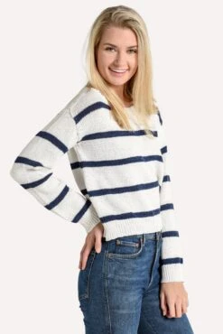 BB Dakota Sail Away Sweater -ST.BERNARD Clothing bj106525 ivoryalt2