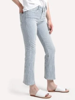 Frame Women's Engineer Stripe Crop Mini Boot Jean -ST.BERNARD Clothing escmb144 normandiealt1