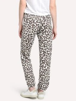 Monrow Women's Leopard Vintage Sweats -ST.BERNARD Clothing hb006 168 naturalalt2