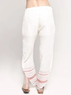 Lemlem Tiki Border Fly Away Pant -ST.BERNARD Clothing hs1868 redalt2