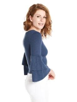 Jack Alanis Sweater -ST.BERNARD Clothing j106326 indigobluealt2