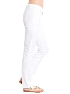 J Brand Women's Amelia Mid Rise Straight Jean -ST.BERNARD Clothing jb000483 blancalt2