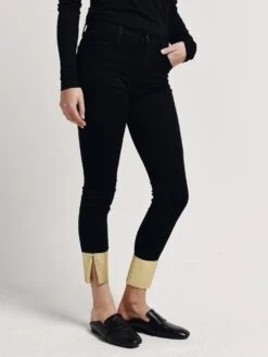 J Brand Women's Alana High Rise Crop Skinny Jean -ST.BERNARD Clothing jb001039 goldpoolalt1