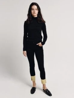 J Brand Women's Alana High Rise Crop Skinny Jean -ST.BERNARD Clothing jb001039 goldpoolalt3