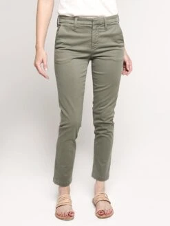 J Brand Clara Mid-Rise Trouser 5 J Brand Clara Mid-Rise Trouser -ST.BERNARD Clothing jb001176 castorgrey
