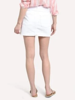 J Brand Bonny Mid Rise Mini Skirt -ST.BERNARD Clothing jb001415 whitealt3
