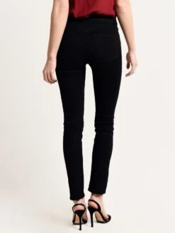 J Brand Women's Ruby 30 High Rise Cigarette Jean -ST.BERNARD Clothing jb001884 crystalblackalt3