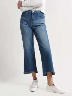 J Brand Women's Joan High-Rise Wide-Leg Crop