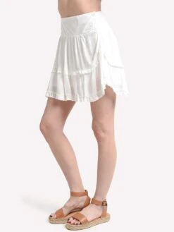 Jack Crinkle In Time Flounce Skirt -ST.BERNARD Clothing jj209366 offwhitealt1