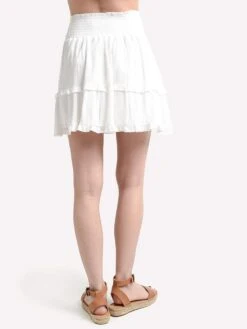 Jack Crinkle In Time Flounce Skirt -ST.BERNARD Clothing jj209366 offwhitealt2