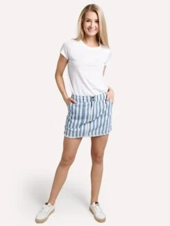 Jack Say It In Stripes Skirt 9 Jack Say It In Stripes Skirt -ST.BERNARD Clothing jj209367 offwhitealt3