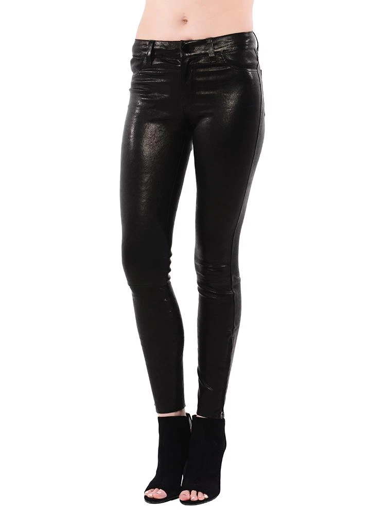 J BRAND Jbrand Women's Midrise Stretch Leather Pant 2 J BRAND Jbrand Women's Midrise Stretch Leather Pant - Image 2