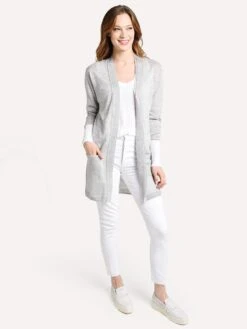 Brochu Walke Sidell Colorblock Cardigan -ST.BERNARD Clothing lld2773c saltengreycomboalt1