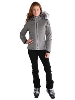 Kjus Women's Sella Jacket 7 Kjus Women's Sella Jacket -ST.BERNARD Clothing ls15 c04 steelgreymelangealt1