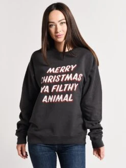 Charlie Southern Merry Christmas SS Pepper Sweatshirt