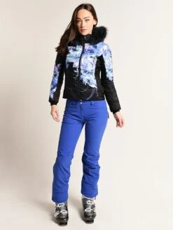 Descente Women's Hana Fur Jacket -ST.BERNARD Clothing mgk02f 99sbkalt2