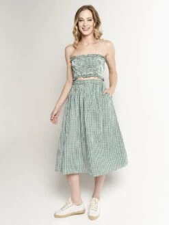 English Factory Two Piece Smocked Set