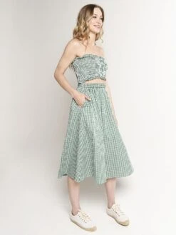 English Factory Two Piece Smocked Set 6 English Factory Two Piece Smocked Set -ST.BERNARD Clothing mk158d emeraldalt1