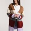 Moon River Bubble Sleeve Oversized Cardigan