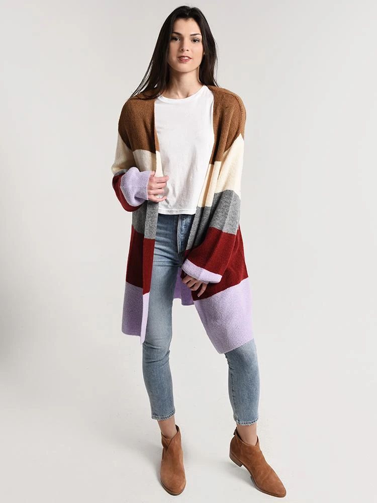 Moon River Bubble Sleeve Oversized Cardigan 5 Moon River Bubble Sleeve Oversized Cardigan - Image 5