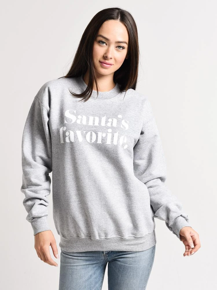 Friday+Saturday Santa's Favorite Sweatshirt 2 Friday+Saturday Santa's Favorite Sweatshirt - Image 2