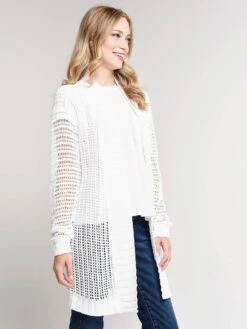Brochu Walker The Mila Cardigan -ST.BERNARD Clothing spa2456 doverwhitealt1