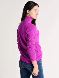 Majestic Cashmere Long Sleeve Turtleneck -ST.BERNARD Clothing t011 fpu021 orchideealt2