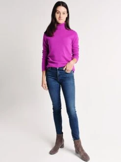 Majestic Cashmere Long Sleeve Turtleneck -ST.BERNARD Clothing t011 fpu021 orchideealt3