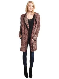 THML Knit Coat -ST.BERNARD Clothing tmk388 bg bgalt1