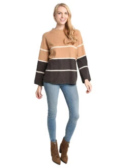 THML Stripe Bell Sleeve Sweater -ST.BERNARD Clothing tmk600 clalt1