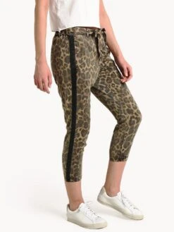 Pam & Gela Leopard Pant With Sash -ST.BERNARD Clothing tn41031429 leopardalt3