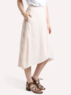 Vince Twist Drape Skirt -ST.BERNARD Clothing v571330522 oatblushalt2